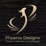 Gold Phoenix on Black